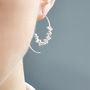 Sterling Silver Statement Hoops, thumbnail 3 of 4