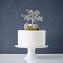 Personalised Mr And Mrs Elegant Wooden Cake Topper, thumbnail 1 of 4