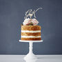 Elegant Personalised 'Initials' Wooden Cake Topper, thumbnail 1 of 3