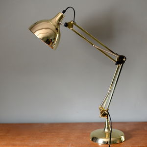 Desk Lamps Notonthehighstreet Gold Angled Desk Lamp