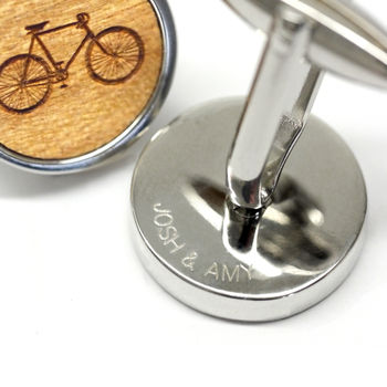 Wooden Bicycle Cufflinks, 3 of 5