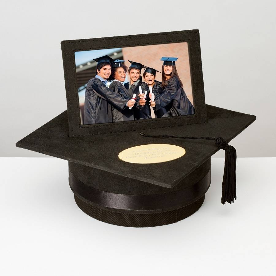 graduation mortar board photo frame by babyfish