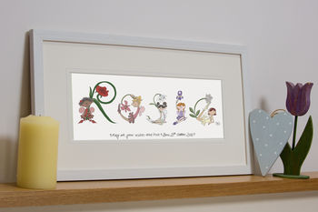 Personalised Girl's 'Fairy Name' Children's Print, 7 of 12