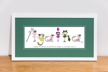 Personalised Girl's 'Fairy Name' Children's Print, 8 of 12