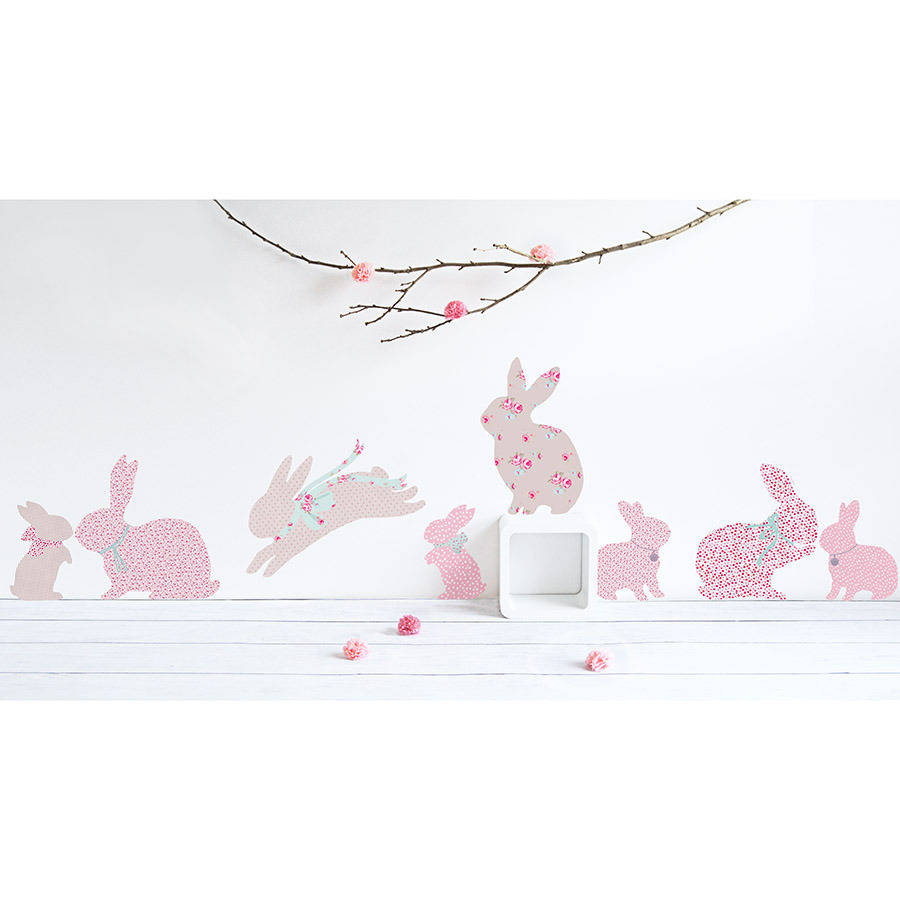 Children's rabbit wall stickers by koko kids 