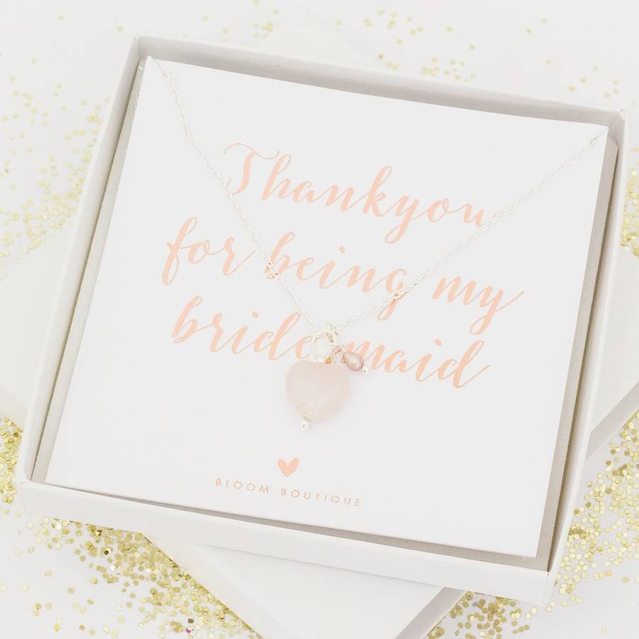 Thanks For Being My Bridesmaid Card Wedding Bridesmaid Thank You