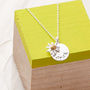 Silver Name And Daisy Necklace, thumbnail 3 of 6