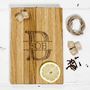 Traditional Monogram Personalized Oak Cutting Board, thumbnail 1 of 5