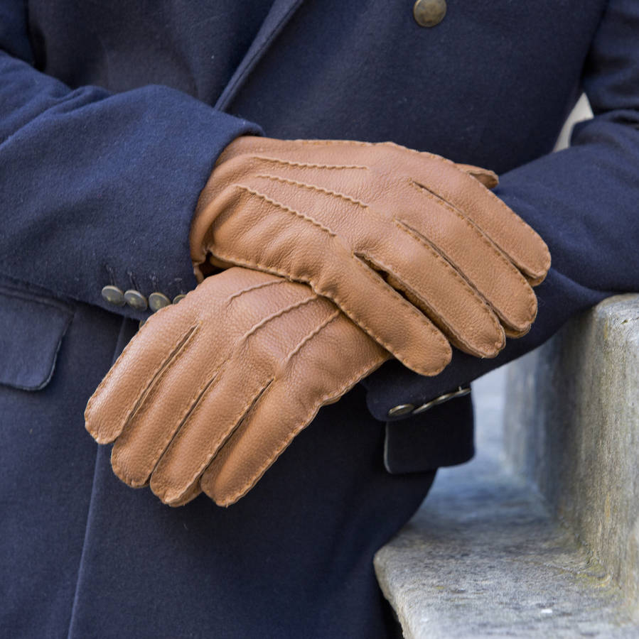 Northay. Men's Deerskin And Cashmere Gloves By Southcombe Gloves ...