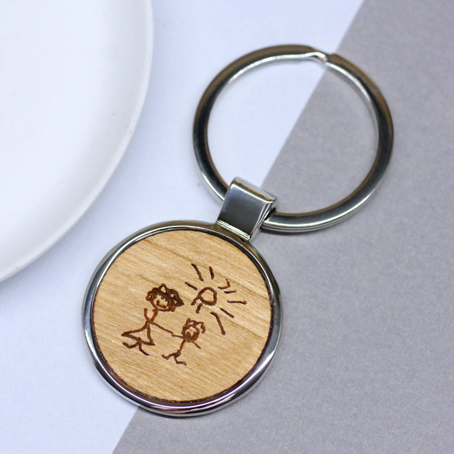 Personalised Hand Drawn Keyring By Joanna Emily