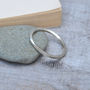 Inside Out Stacking Ring In Sterling Silver, thumbnail 2 of 6