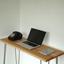 Margot Console Table Desk With Hairpin Legs, thumbnail 2 of 7