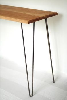 Margot Console Table Desk With Hairpin Legs, 3 of 7