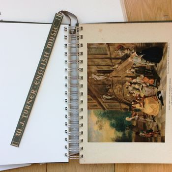 'English Music' Upcycled Notebook, 3 of 3
