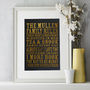 Personalised Family Rules Print, thumbnail 1 of 7