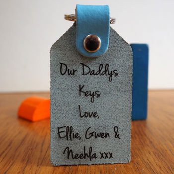 Personalised Leather Key Fob, 4 of 9