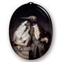 Galerie De Portraits Oval Tray The Lovebirds, thumbnail 1 of 2
