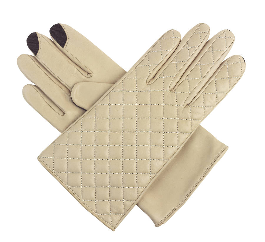 Gloria. Women's Touch Screen Leather Gloves By Gloves