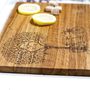Tree Of Love Personalised Oak Chopping Board, thumbnail 3 of 4