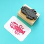 Rock Lobster Rubber Stamp, thumbnail 1 of 2