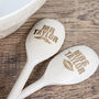 Personalised 'Mr And Mrs' Wooden Spoons, thumbnail 1 of 3