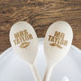 Personalised 'Mr And Mrs' Wooden Spoons, thumbnail 2 of 3