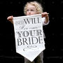 Personalised Wedding Announcement Banner, thumbnail 1 of 4