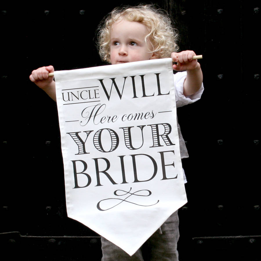 Personalised Wedding Announcement Banner, 1 of 4