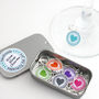 Six 'Hearts And Flowers' Wine Glass Charms, thumbnail 3 of 7