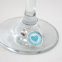 Six 'Hearts And Flowers' Wine Glass Charms, thumbnail 5 of 7