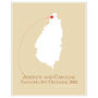 Engaged In St Lucia Personalised Print, thumbnail 3 of 11