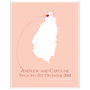 Engaged In St Lucia Personalised Print, thumbnail 4 of 11