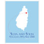 Engaged In St Lucia Personalised Print, thumbnail 6 of 11