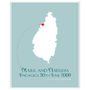 Engaged In St Lucia Personalised Print, thumbnail 10 of 11