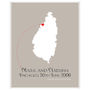 Engaged In St Lucia Personalised Print, thumbnail 11 of 11