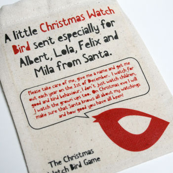 Personalised Christmas Watch Bird Game, 2 of 2