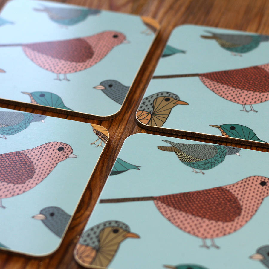 Blue Birds Coaster By Lil3birdy | notonthehighstreet.com