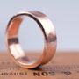 Organic 6mm Wide Gold Wedding Ring, thumbnail 3 of 6