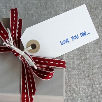 Love You Dad Handmade Gift Tag, 2 of 4