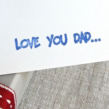 Love You Dad Handmade Gift Tag, 3 of 4