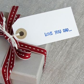 Love You Dad Handmade Gift Tag, 4 of 4