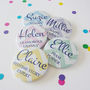 Chevron Baby Shower Personalised Badges, thumbnail 5 of 6
