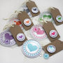 Six Hen Party Mirror And Wine Charm Favours, thumbnail 4 of 7