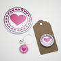 Personalised Mirror And Wine Charm Gift Set, thumbnail 4 of 6