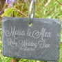Personalised Hanging Slate Plant Marker, thumbnail 2 of 3