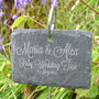 Personalised Hanging Slate Plant Marker, thumbnail 1 of 3