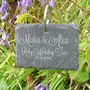 Personalised Hanging Slate Plant Marker, thumbnail 3 of 3