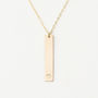 Reversible Personalised Vertical Bar Necklace, thumbnail 3 of 4