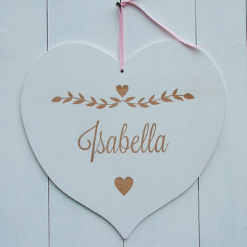Child's Hanging Wooden Name Plaque, 5 of 6