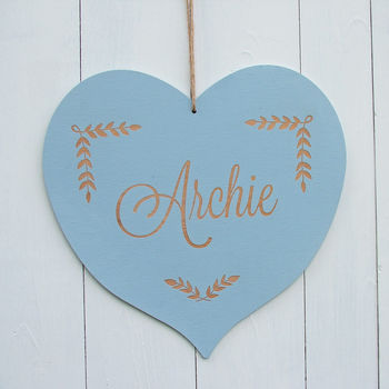 Child's Hanging Wooden Name Plaque, 3 of 6